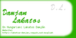 damjan lakatos business card